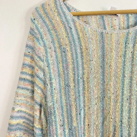 J. Jill Pastel Multicolored Knit Sweater - Picture 4 of 9